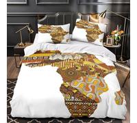 TFEDACVSS Éléphant d'Afrique Parure de Lit Microfibre Hypoallergique 3D Effet Super Douce Scène de Savane Sauvage Housse de Couette Fermeture Éclair Douce Résistante for Femmes Double（200x200cm）