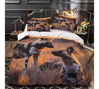 TFEDACVSS Éléphants d'Afrique Housse de Couette Imprimé en 3D Hypoallergique Respirante Safari Sauvage Parure de Lit Microfibre Fermeture Éclair Super Douce for Adolescent Double（200x200cm）