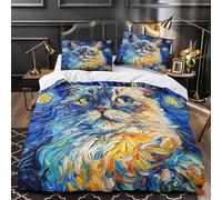 TFEDACVSS Girafe de Dessin animé Qui Jette Un Coup d'œil Housse de Couette Imprimé en 3D Microfibre résistante Super Douce Parure de Lit Hypoallergique Respirante for Hommes Super King（260x220cm）