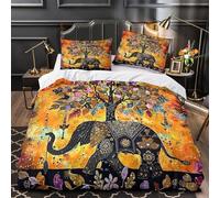 TFEDACVSS Héron Blanc élégant Parure de Lit Microfibre Hypoallergique Super Douce 3D Effet Housse de Couette Fermeture Éclair Résistante Respirante for Adulte Double（200x200cm）