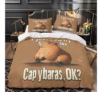 TFEDACVSS Humour de rongeurs drôles Housse de Couette 3D Imprimée Microfibre Ultra Douce Confortable Parure de Lit Fermeture Éclair Hypoallergique Résistante for Couple Single（135x200cm）