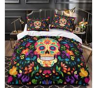 TFEDACVSS Île Tropicale Housse de Couette Microfibre Hypoallergique 3D Effet Ultra Douce Ambiance Plage Parure de Lit Fermeture Éclair Super Douce Confortable for Enfant King（220x240cm）