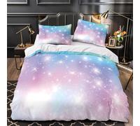 TFEDACVSS Impact Cosmique Parure de Lit 3D Effet Microfibre Hypoallergique Confortable Catastrophe Spatiale Housse de Couette Ultra Douce Fermeture Éclair Respirante for Ado Super King（260x220cm）