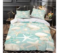 TFEDACVSS Les Tortues Marines nagent Housse de Couette 3D Imprimée Microfibre Ultra Douce Confortable Parure de Lit Fermeture Éclair Hypoallergique Résistante for Couple Super King（260x220cm）