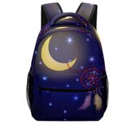 TFEDACVSS Moonlight Dreamcatcher - Night Fantasy Art StyleSac À Dos D'école Sac A Dos Ecole Sac D'école Décontracté Fille Cartables Scolaires Grande CapacitéOne Size