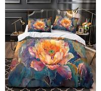 TFEDACVSS Motifs de cerf Housse de Couette Imprimé en 3D Douce Hypoallergique Hiver scandinave Parure de Lit Microfibre Fermeture Éclair Léger for Adolescent Double（200x200cm）