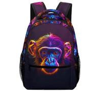TFEDACVSS Neon Monkey Face - Art numérique StyleSac De Voyage Cartable Garçon Lycée Pour Sac À Dos Grande Capacité Adolescents Sac À Dos PourEnfants Et AdolescentsOne Size