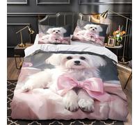 TFEDACVSS Ours en Peluche Mignon Housse de Couette 3D Imprimée Microfibre Hypoallergique Super Douce enfance ludique Parure de Lit Fermeture Éclair Douce Confortable for Filles Ado King（220x240cm）