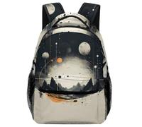 TFEDACVSS Paysage spatial - Art numérique StyleSac De Voyage Cartable Garçon Lycée Pour Sac À Dos Grande Capacité Adolescents Sac À Dos PourEnfants Et AdolescentsOne Size