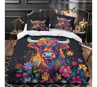TFEDACVSS Poisson-Clown nageant Parure de Lit 3D Effet Microfibre Hypoallergique Ultra Douce Housse de Couette Fermeture Éclair Douce Respirante for Couple Amoureux King（220x240cm）