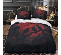 TFEDACVSS Pratiquant de karaté Housse de Couette 3D Imprimée Microfibre résistante Hypoallergique Parure de Lit Fermeture Éclair Super Douce Respirante for Couple Super King（260x220cm）