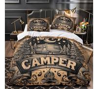 TFEDACVSS Renne Qui Jette Un Coup d'œil Parure de Lit Microfibre résistante 3D Effet Ultra Douce Housse de Couette Fermeture Éclair Hypoallergique Respirante for Garçons Adolescents King（220x240cm）