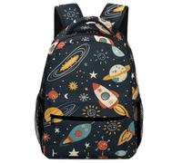 TFEDACVSS Space Rockets - Thème spatial de dessin animéCartables Enfant Cartable Loisirs Sac À Dos Grande Capacité Adolescents Pour École Excursion Camping VoyageOne Size