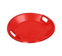 TFGXUE Luge pour enfant - Rond - Diamètre : 64 cm - En plastique - Jouet à neige - Simple disque de ski - Rouge