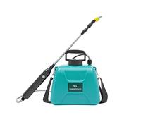 TFGXUE Pulvérisateur électrique de jardin 5 l avec batterie de 2400 mAh, brouillard CC et fin, buse à six trous, lance en acier inoxydable, pulvérisateur à pression pour jardin et plantes