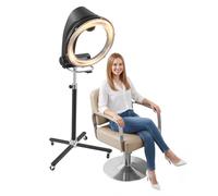 TFGXUE Sèche-cheveux UFO avec support et roulettes 1000 W | Chauffage Cheveux Support, Ventilateur, Rotation, Chauffage - 6 Programmes: Permanent, Teinture, Soin, Sèche, Manuel