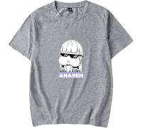 TFHBNMXD Aharen-san WA Hakarenai T-Shirt UnisexPrint Tops Summer Casual Comfy Short Sleeve Shirt Manches Courtes(Medium)
