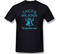 TFHBNMXD Bad News Bears Chico's Bail Bonds Blackens T-Shirt Manches Courtes(XX-Large)