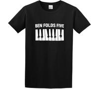 TFHBNMXD Ben Folds Five Men's Cotton Shirt Black Manches Courtes(XX-Large)