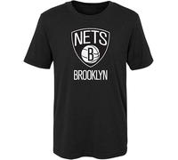 TFHBNMXD Brooklyn Nets Primary Logo T Shirt Black Manches Courtes(Large)
