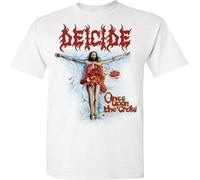 TFHBNMXD Deicide Once Upon The Cross Men's T-Shirt Manches Courtes(Small)