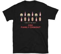 TFHBNMXD Family Reunion Cox Family Cookout Turn Up The Heat Unisex T-Shirt Manches Courtes(Medium)