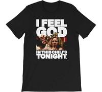 TFHBNMXD I Feel God in This Chili's Tonight Fun Pam Beesly TV Sitcom The Offic Gift Men's Men Tshirt Manches Courtes(Large)