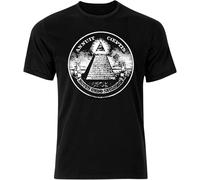TFHBNMXD Illuminati Logo T Shirt Manches Courtes(Large)