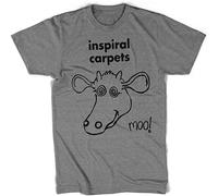 TFHBNMXD Inspiral Carpets T Shirt Madchester Happy Mondays Grey Manches Courtes(3X-Large)