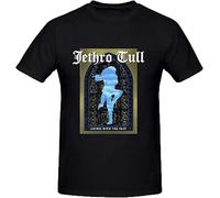 TFHBNMXD Jethro Tull Living with The Past T Shirts for Men Crew Neck Manches Courtes(X-Large)