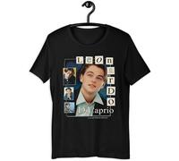 TFHBNMXD Leonardo Dicaprio When Young T-Shirt Short Sleeve Black Manches Courtes(Medium)