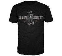 TFHBNMXD Lethal Threat Live Fast Or Die Moto Motorcycle Motorbike Casual T-Shirt Manches Courtes(Small)