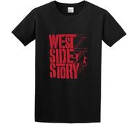 TFHBNMXD maiQuer West Side Story Film Unisex 100% Cotton Short-Sleeve T-Shirts Black Manches Courtes(XX-Large)