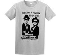 TFHBNMXD Man's T-Shirt Blues Brothers Movie S-3XL Gray XS Manches Courtes(Medium)