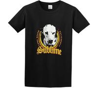 TFHBNMXD Men's Casual Shirt Lou Dog Classic Style Black Manches Courtes(XX-Large)