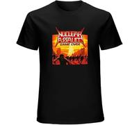 TFHBNMXD Men's Casual Shirt Nuclear Assault Game Over Cool and Breathable Manches Courtes(X-Large)
