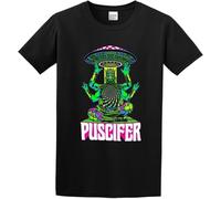 TFHBNMXD Men's Casual Shirt Puscifer Lucha Invasion Poster Classic Style Black Manches Courtes(XX-Large)