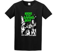 TFHBNMXD Men's Night of The Living Dead Horror Design Cotton T Shirt Manches Courtes(X-Large)