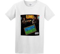 TFHBNMXD Men's Round Neck T-Shirt EPMD - Strictly Business Carefully Designed, Every Design is Just Right White Manches Courtes(Medium)