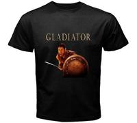 TFHBNMXD New Rare Gladiator Russell Crowe Movie Men's Black T-Shirt Manches Courtes(Large)