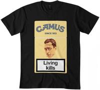 TFHBNMXD Philosopher Albert Camus t-Shirt Manches Courtes(Medium)