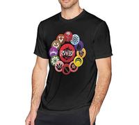 TFHBNMXD Rush Permanent Waves Blacken T Shirt Album Cover Art Black Manches Courtes(Medium)
