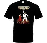TFHBNMXD Saturday Night Fever V.2 T-ShirtMovie Poster Black Manches Courtes(X-Large)