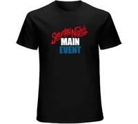 TFHBNMXD Saturday Nights Main Event Men's T Shirt Black Manches Courtes(Medium)