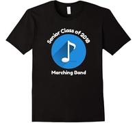 TFHBNMXD Senior Class of Marching Band T Shirt for Graduate Summer Short Sleeve T Shirts Tops Manches Courtes(Medium)