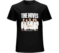 TFHBNMXD Short T-Shirt The Hives Tyrannosaurus Hives Black Manches Courtes(Small)