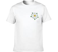 TFHBNMXD T-Shirt Round Neck BSA Motorcycles 'Spitfire Flag' White Manches Courtes(XX-Large)