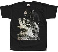 TFHBNMXD Universal Monsters V1 Poster T-Shirt (BRICKYELLOWBLACK) Manches Courtes(XX-Large)