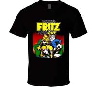 TFHsedftr3 Fritz The Cat T Shirt BlackM Black M