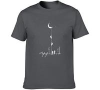 TFHsedftr3 QAM Climb to The Moon Cotton T Shirt Black S